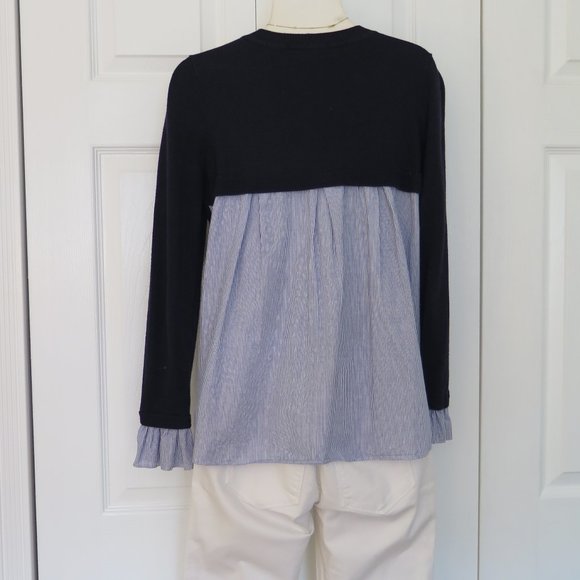 OASIS 🇬🇧Sweater, back with cotton shirt and cuffs - Picture 6 of 12